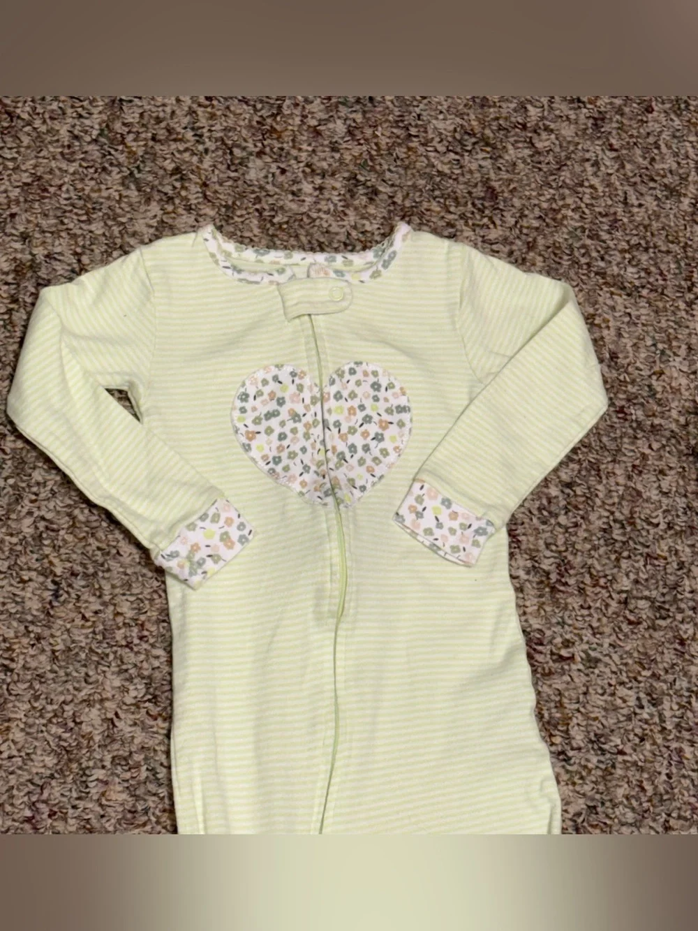 Girls toddler 2T pajamas Stripe Footed One-Piece Pajama for Kids